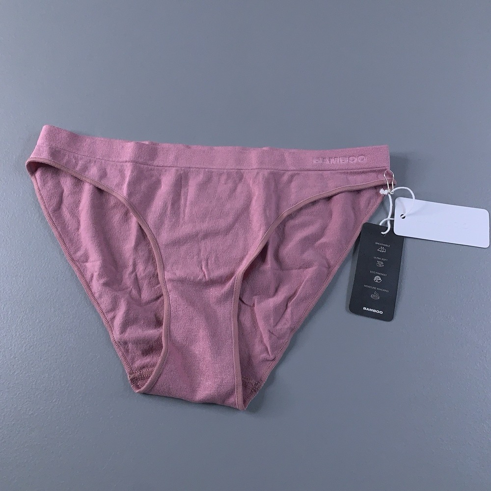 Bamboo Womens Size XS/S Pink Bkini Panty NWT